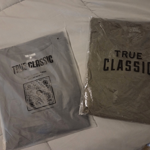 True Classic Men's Short Sleeve Tee - Gray - Picture 1 of 2
